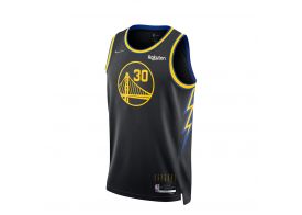 MEN'S NIKE STEPHEN CURRY BLACK GOLDEN STATE WARRIORS BADGE JERSEY - CITY EDITION